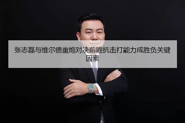 张志磊与维尔德重炮对决前瞻抗击打能力成胜负关键因素